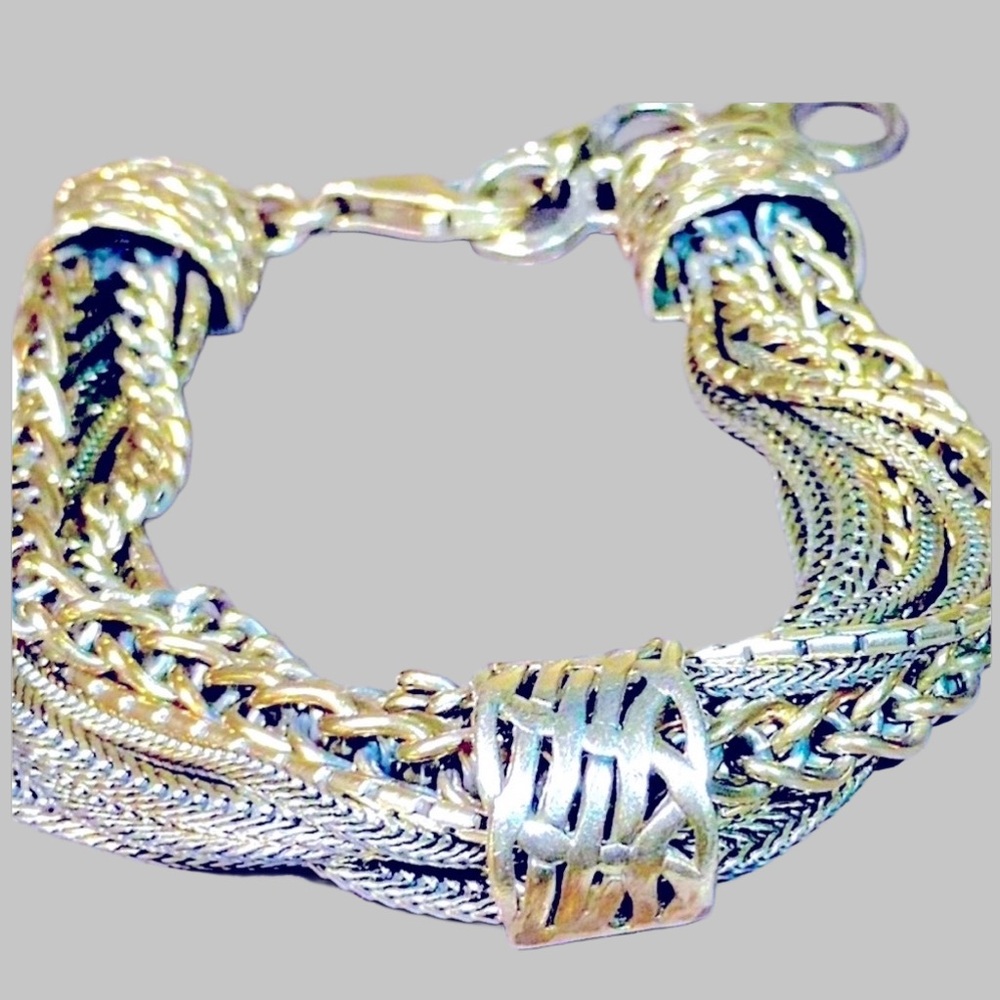 Silpada Gorgeous Vintage Sterling Silver Multi-strand Adjustable Length Bracelet - Picture 12 of 13
